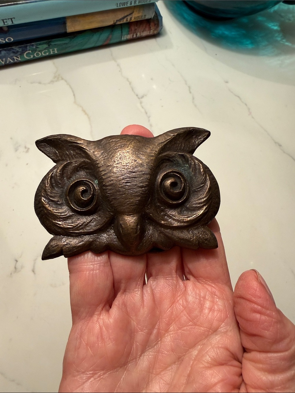 Vintage 70’s Brass Owl Belt Buckle